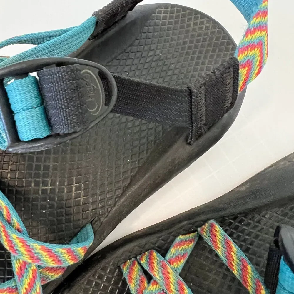 Chaco Double Strap Rainbow Sandals  8 - Picture 7 of 8